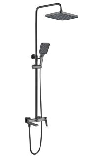 Душевая стойка Shevanik S9936T оружейная сталь